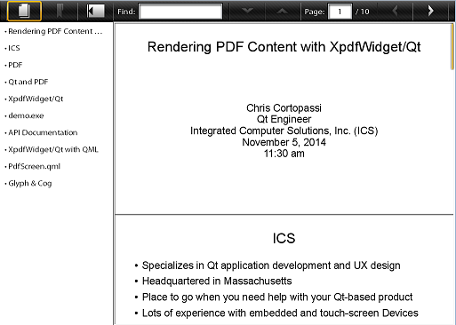 Rendering PDF Content with XpdfWidget