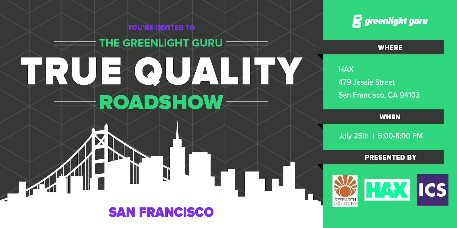 True Quality Roadshow San Francisco