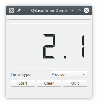 QBasicTimer demo
