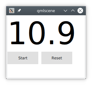 QML timer demo