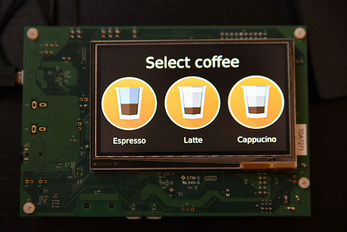 Coffee app interface