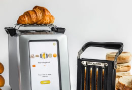 Croissant on toaster
