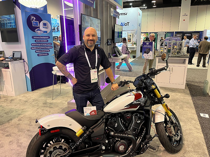 Motorcycle at Embedded World