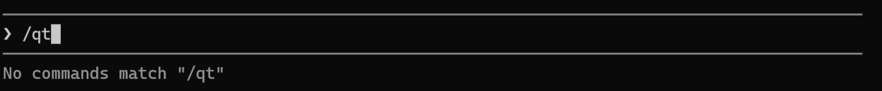 Prompt no commands