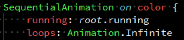 root.visible stops the animation when the component is not shown on screen