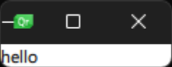 Generate a file called Hello.qml