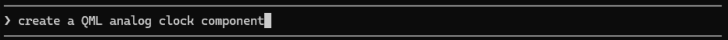 Prompt: create a QML analog clock component