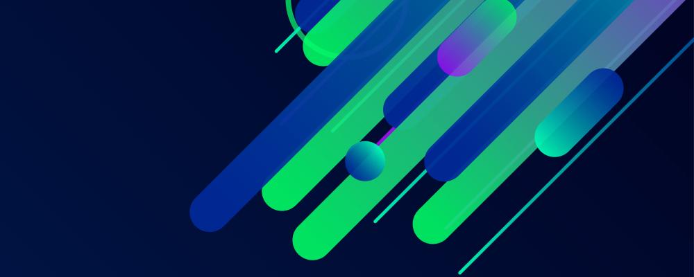 Abstract image to depict a combination of Qt and Linux