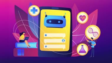 Illustration of digital health chatbot